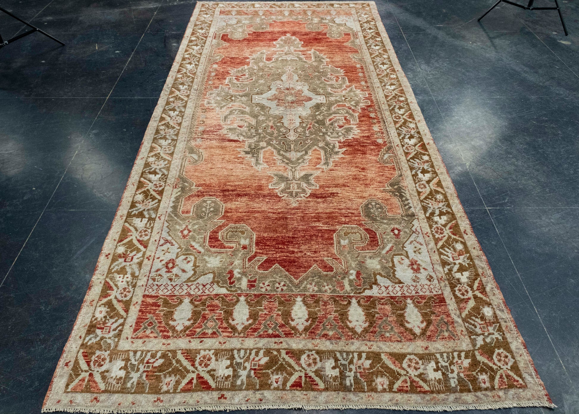 Turkish Vintage Runner Rug 4'8" x 10'8" #17803