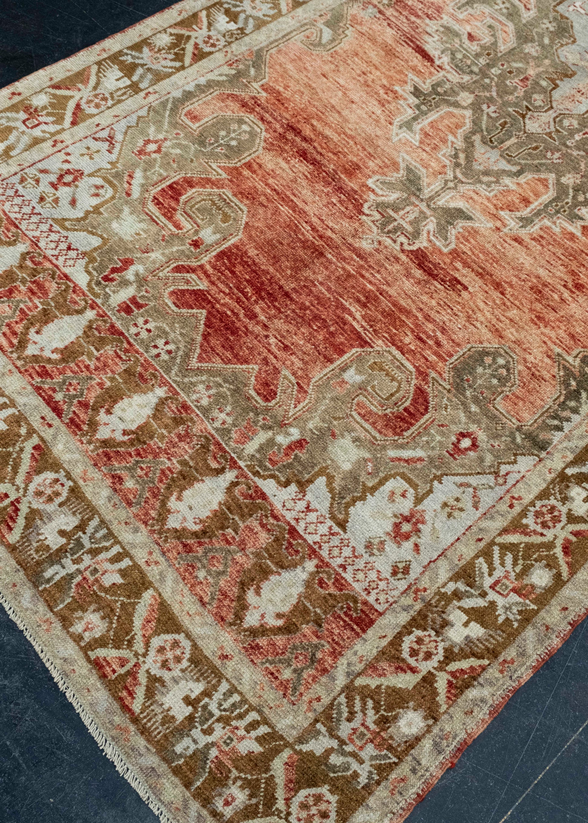 Turkish Vintage Runner Rug 4'8" x 10'8" #17803