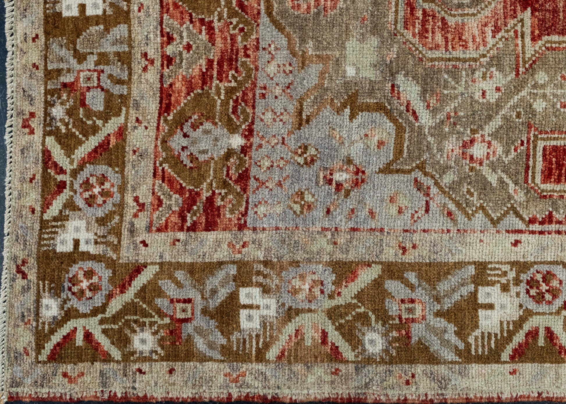 Turkish Vintage Runner Rug 4'8" x 10'8" #17803