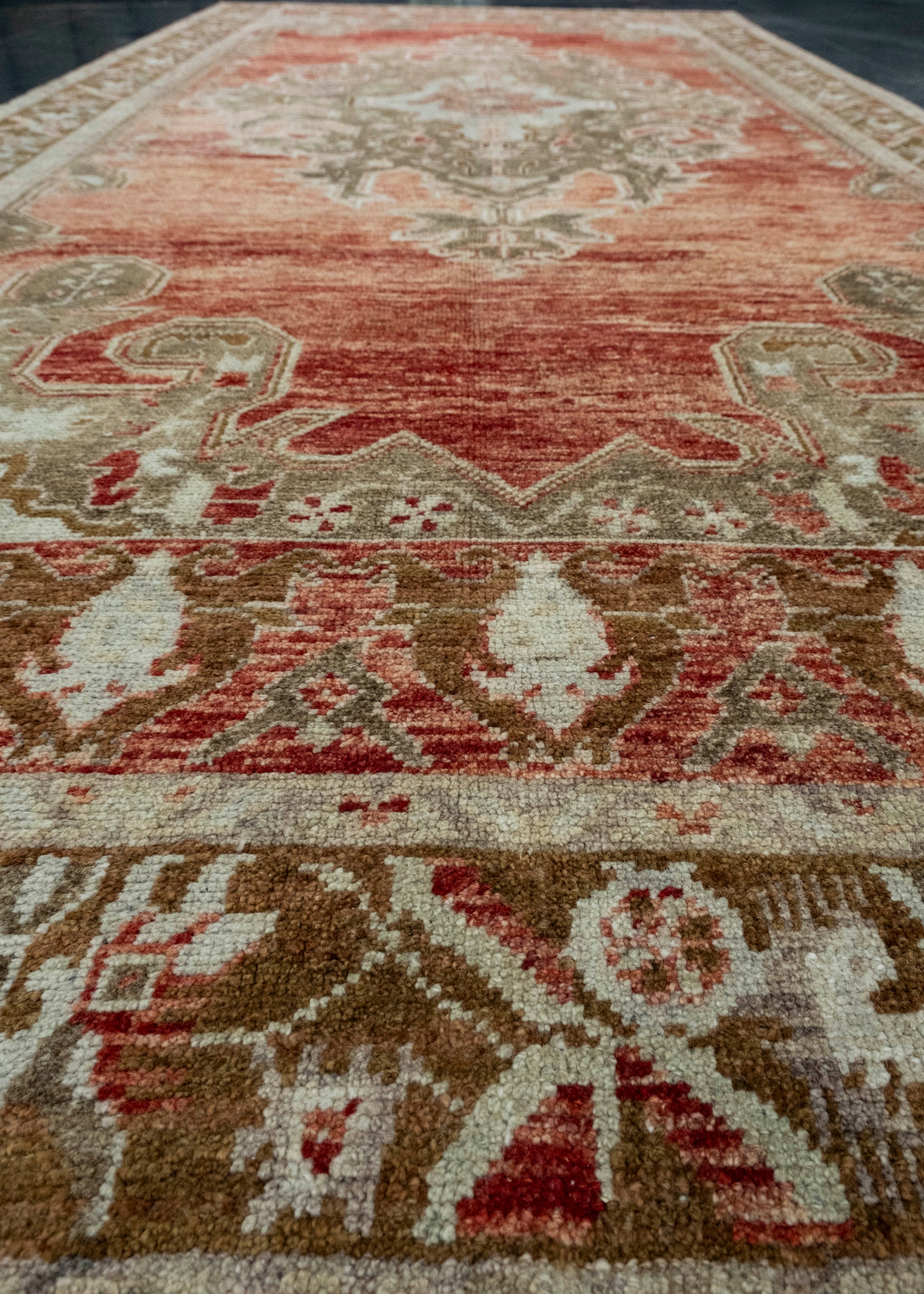 Turkish Vintage Runner Rug 4'8" x 10'8" #17803