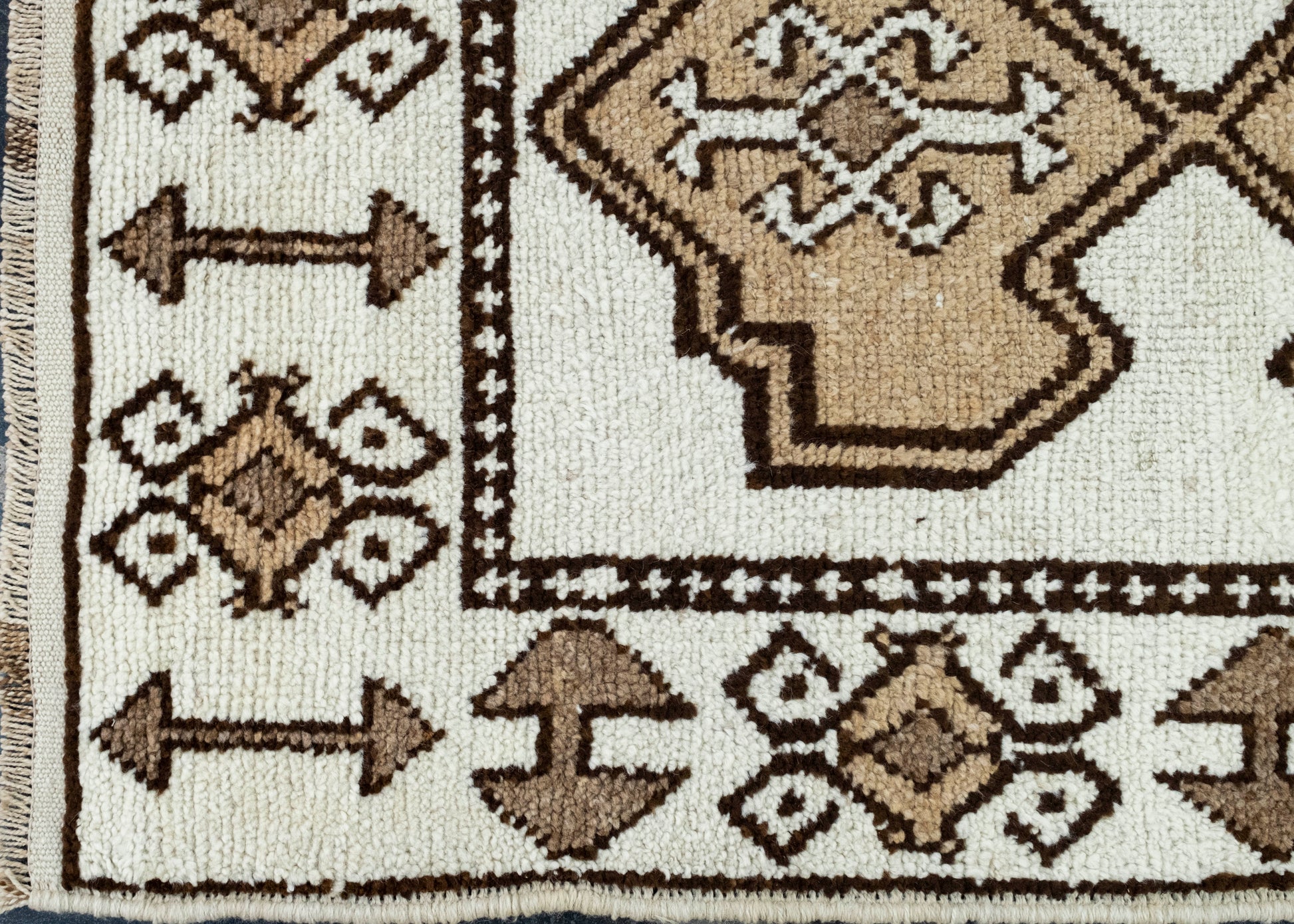 Turkish Vintage Runner Rug 3'4" x 11'10" #17470