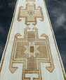 Turkish Vintage Runner Rug 3'4" x 12'9" #17073