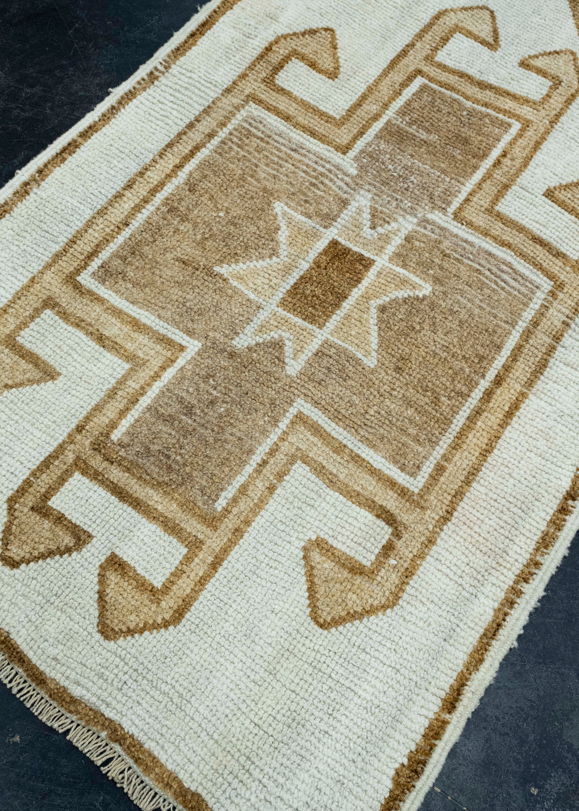 Turkish Vintage Runner Rug 3'4" x 12'9" #17073