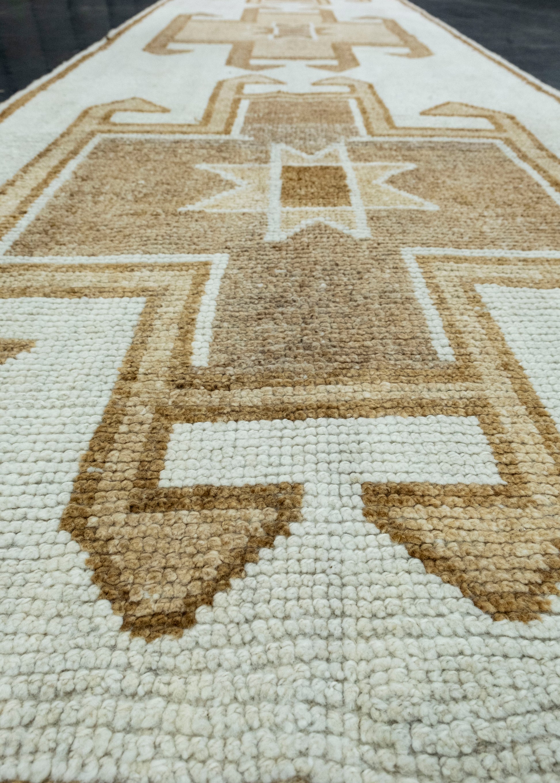 Turkish Vintage Runner Rug 3'4" x 12'9" #17073