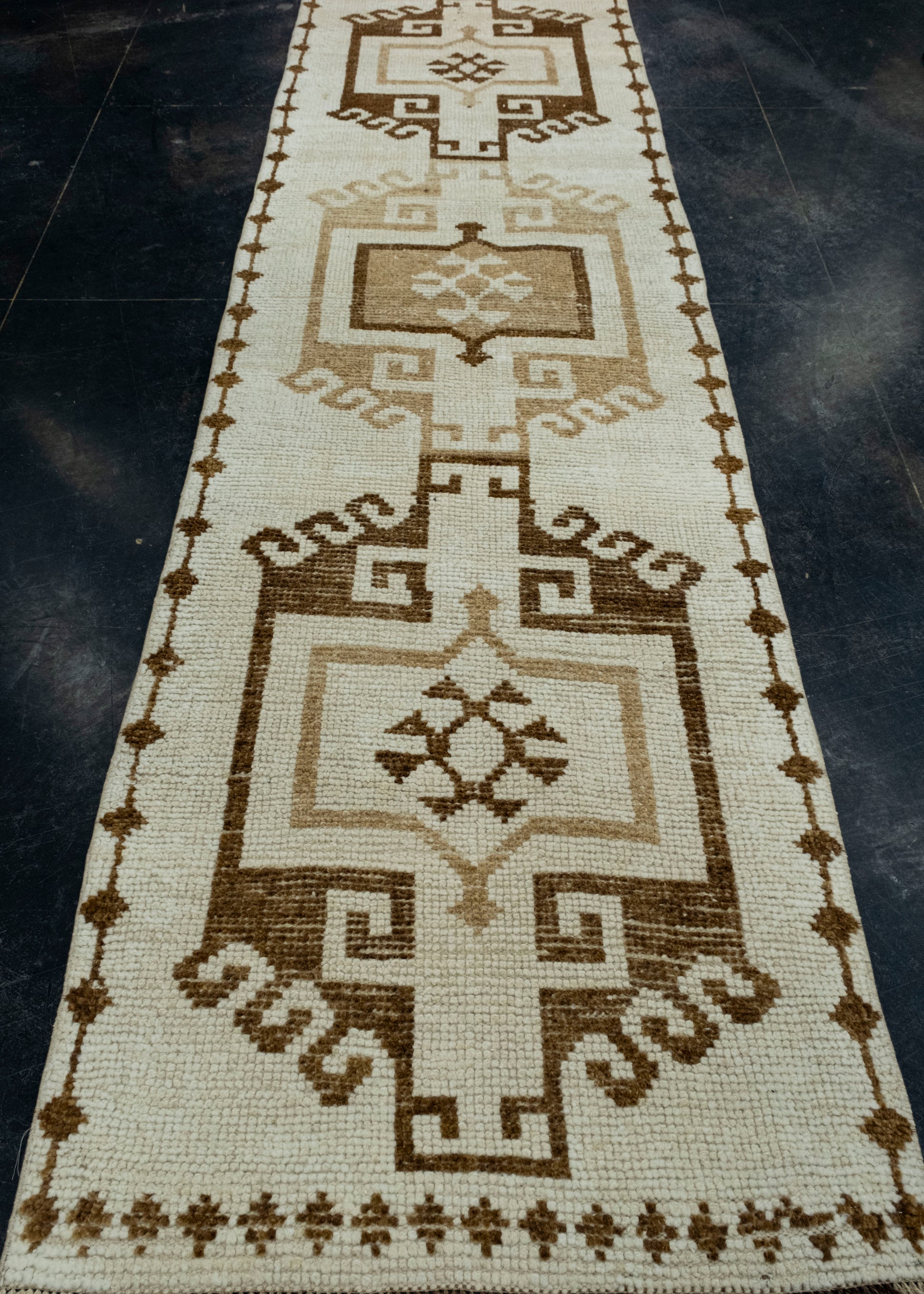 Turkish Vintage Runner Rug 3'5" x 11'6" #17071