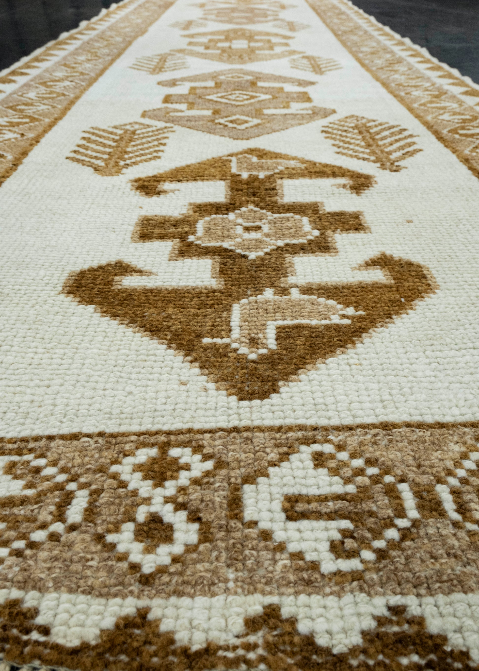 Turkish Vintage Runner Rug 3'9" x 11'3" #17080