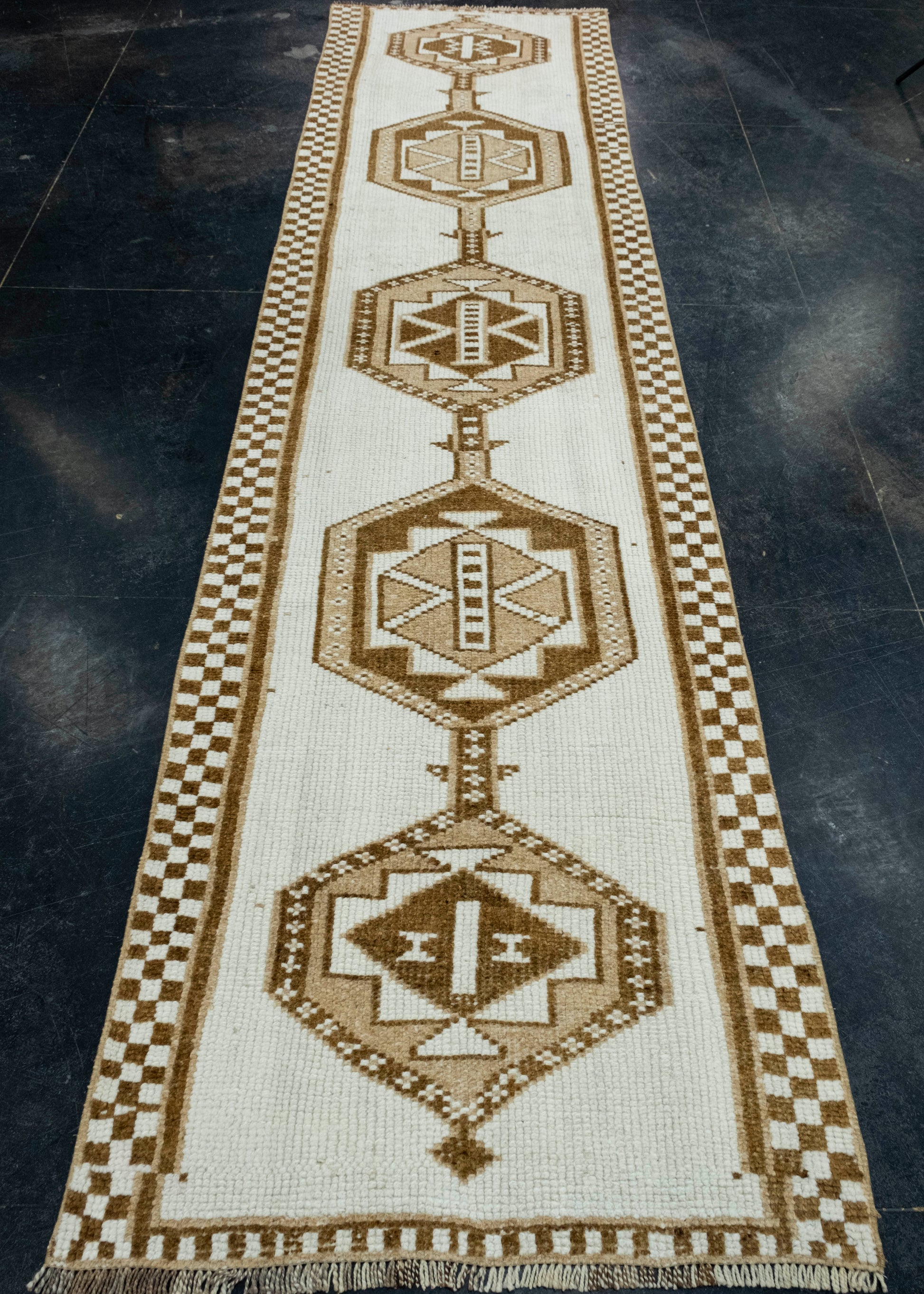Turkish Vintage Runner Rug 3' x 11'10" #17076