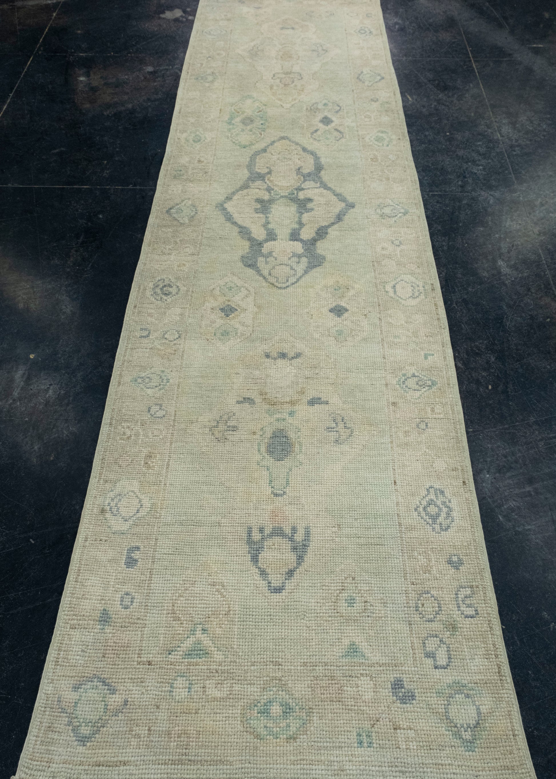 Turkish Oushak Rug 2'10" x 10'7" #17821
