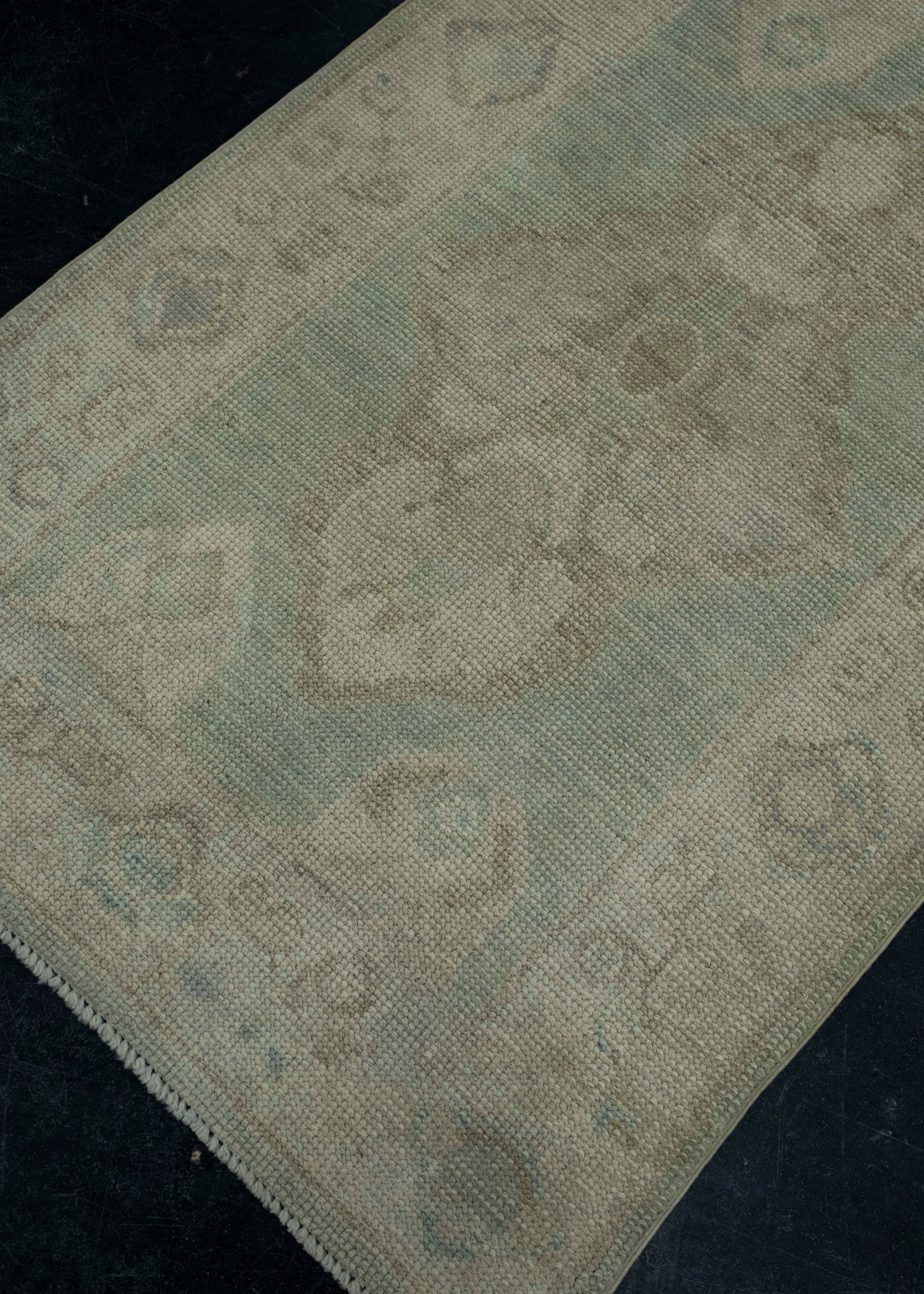 Turkish Oushak Rug 3' x 11' #17834