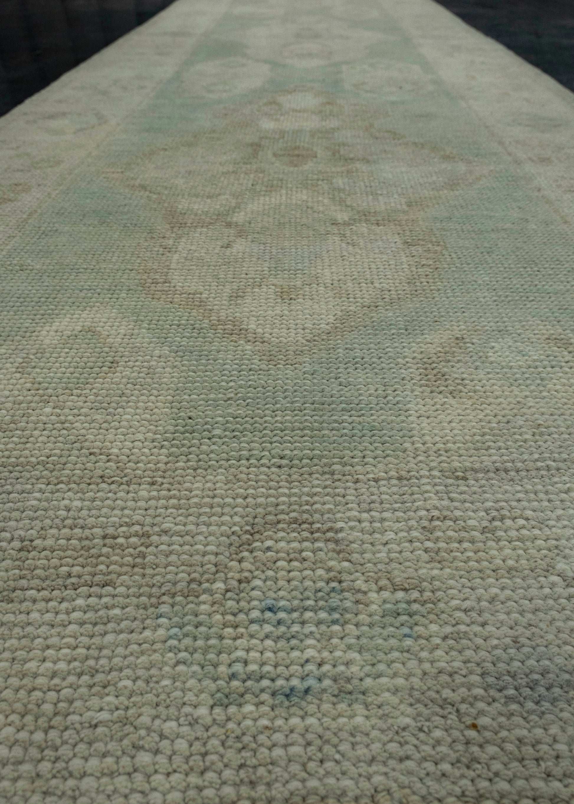 Turkish Oushak Rug 3' x 11' #17834