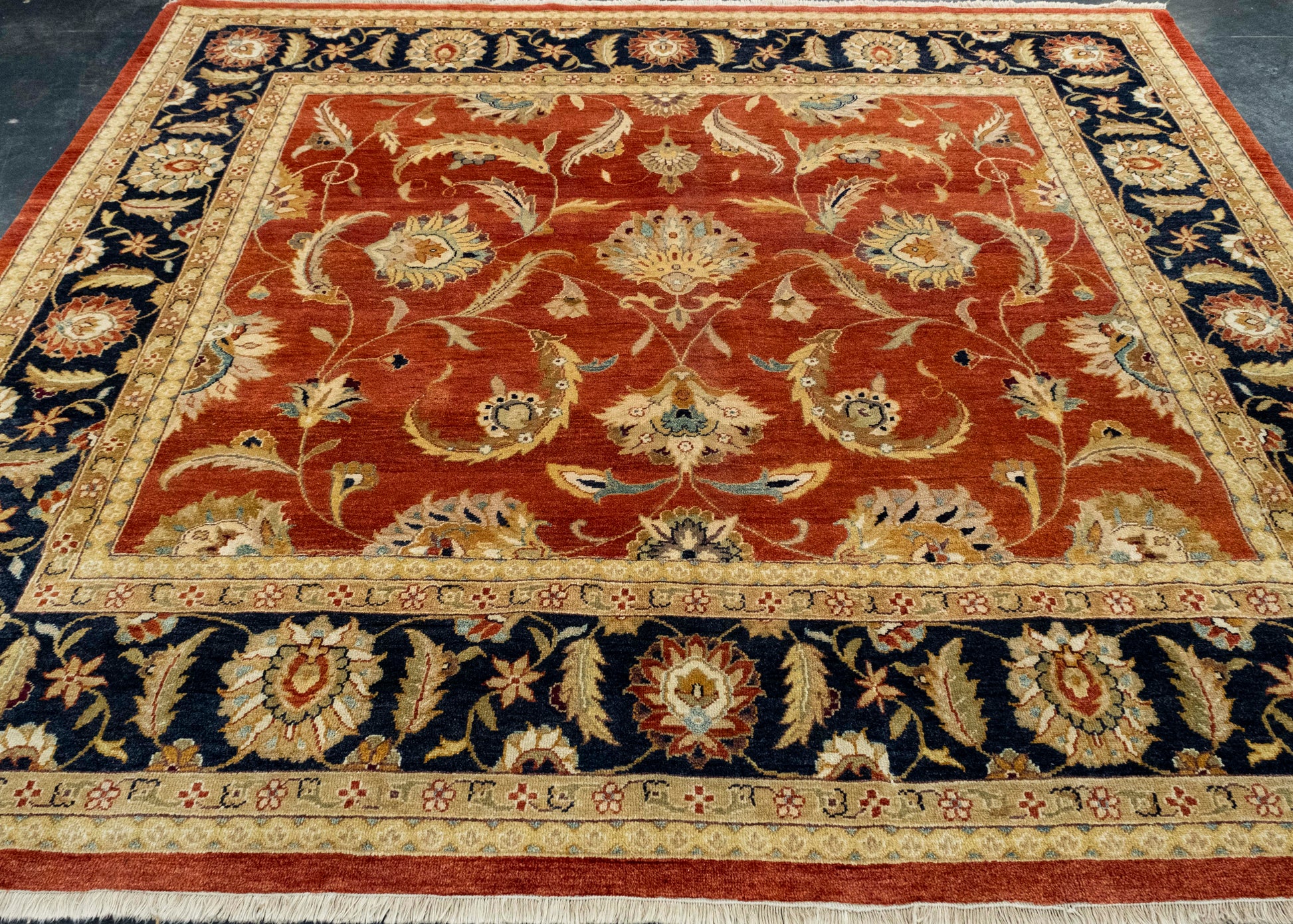 Oushak Square Rug 8'10" x 8' #17006