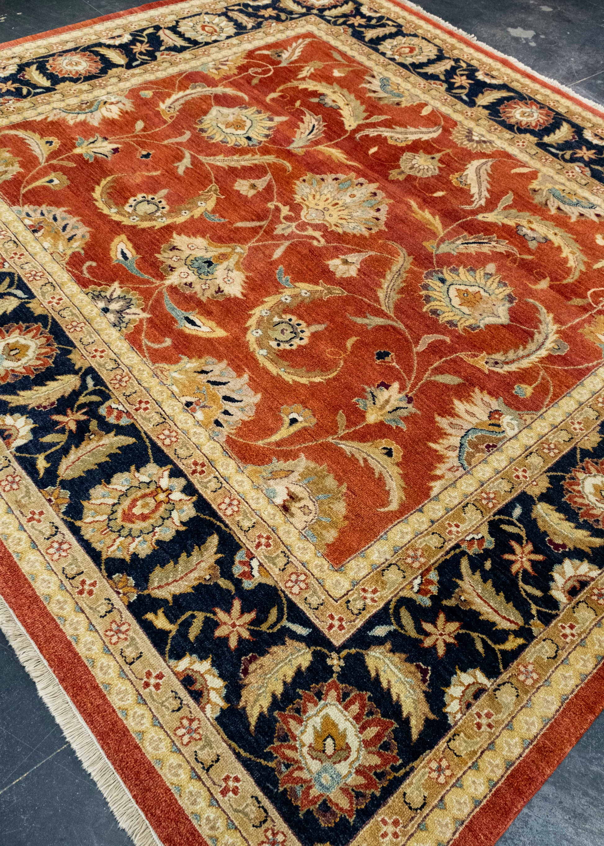 Oushak Square Rug 8'10" x 8' #17006