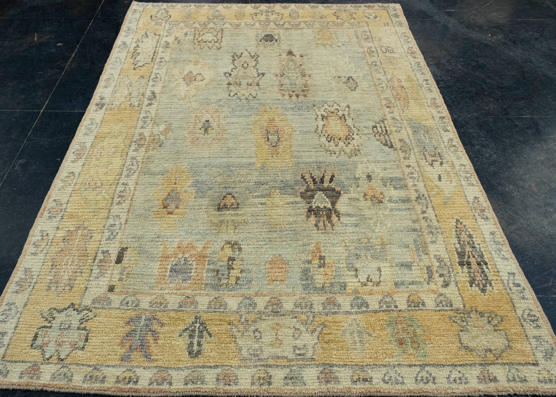 Turkish Oushak Rug 5'4" x 7'7" #18634