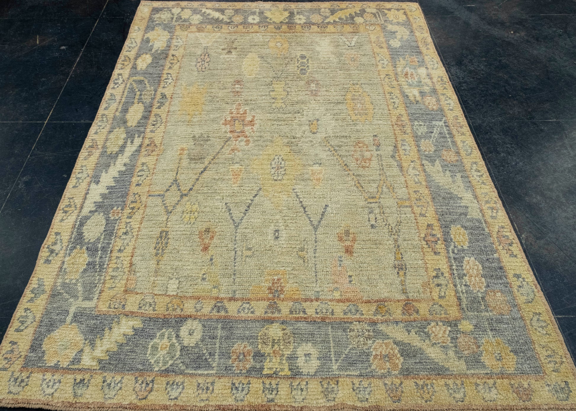 Turkish Oushak Rug 5'3" x 7'4" #18626