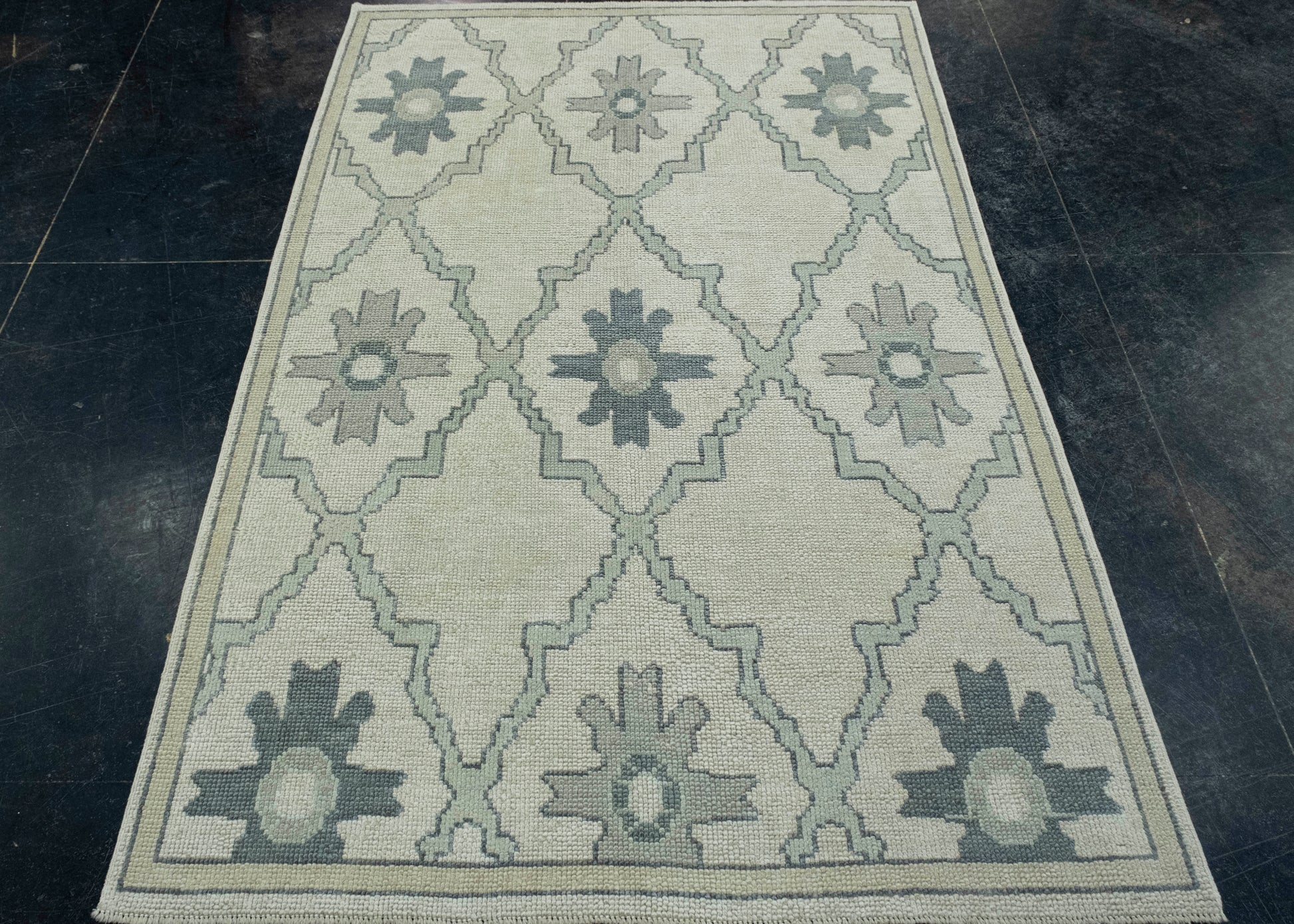 Turkish Oushak Rug 4'1" x 6'2" #18092