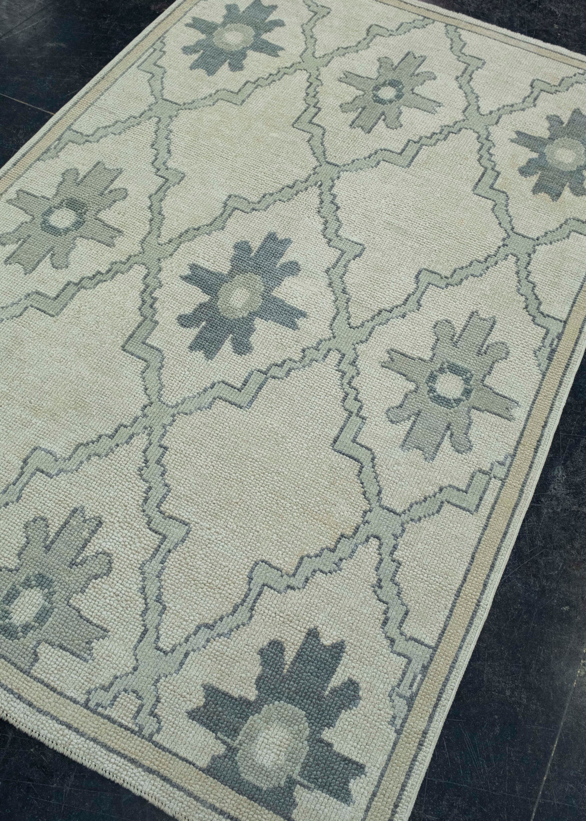 Turkish Oushak Rug 4'1" x 6'2" #18092