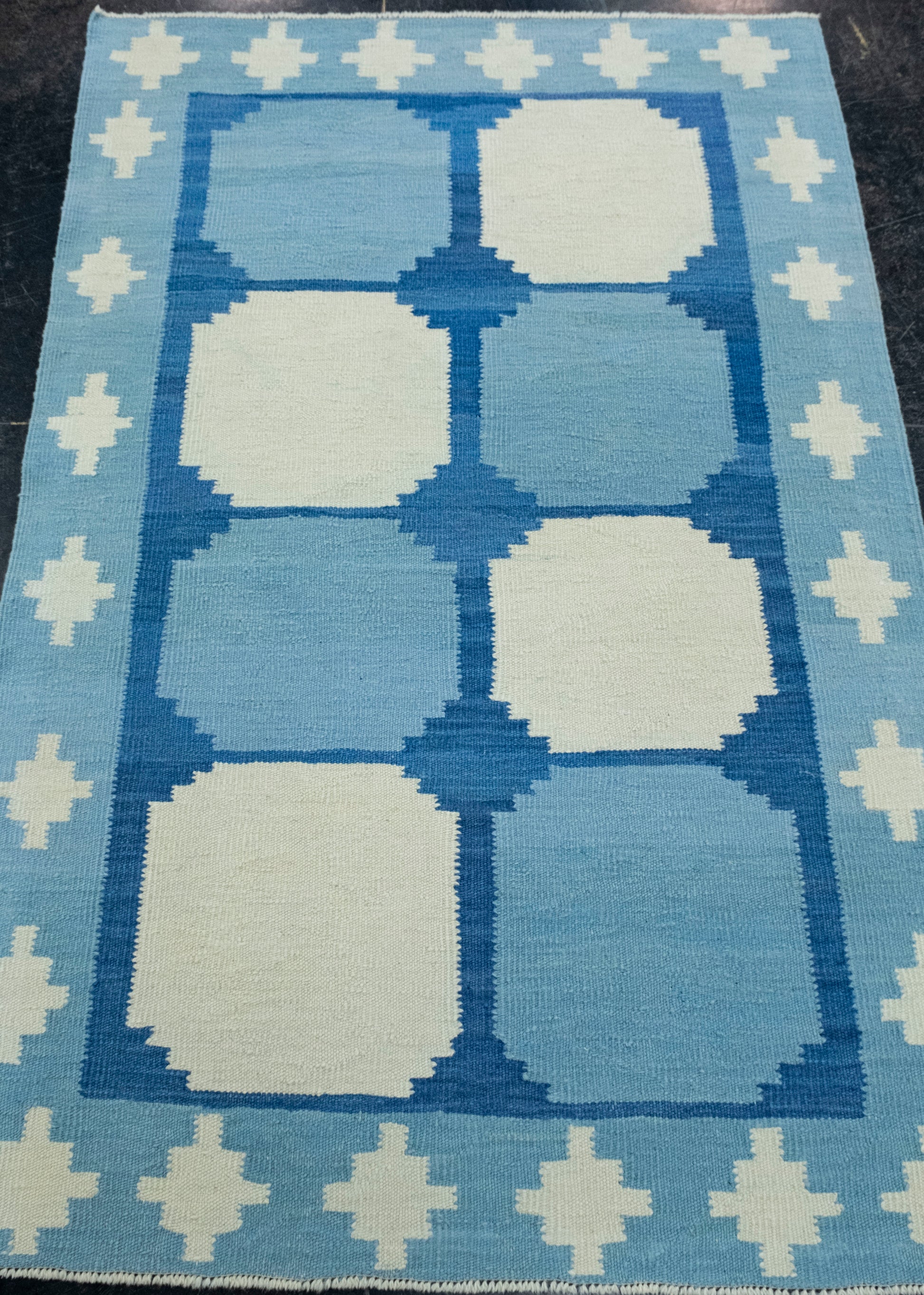 Turkish Kilim Oriental Handmade Flatweave 3'2" x 4'9" #18167