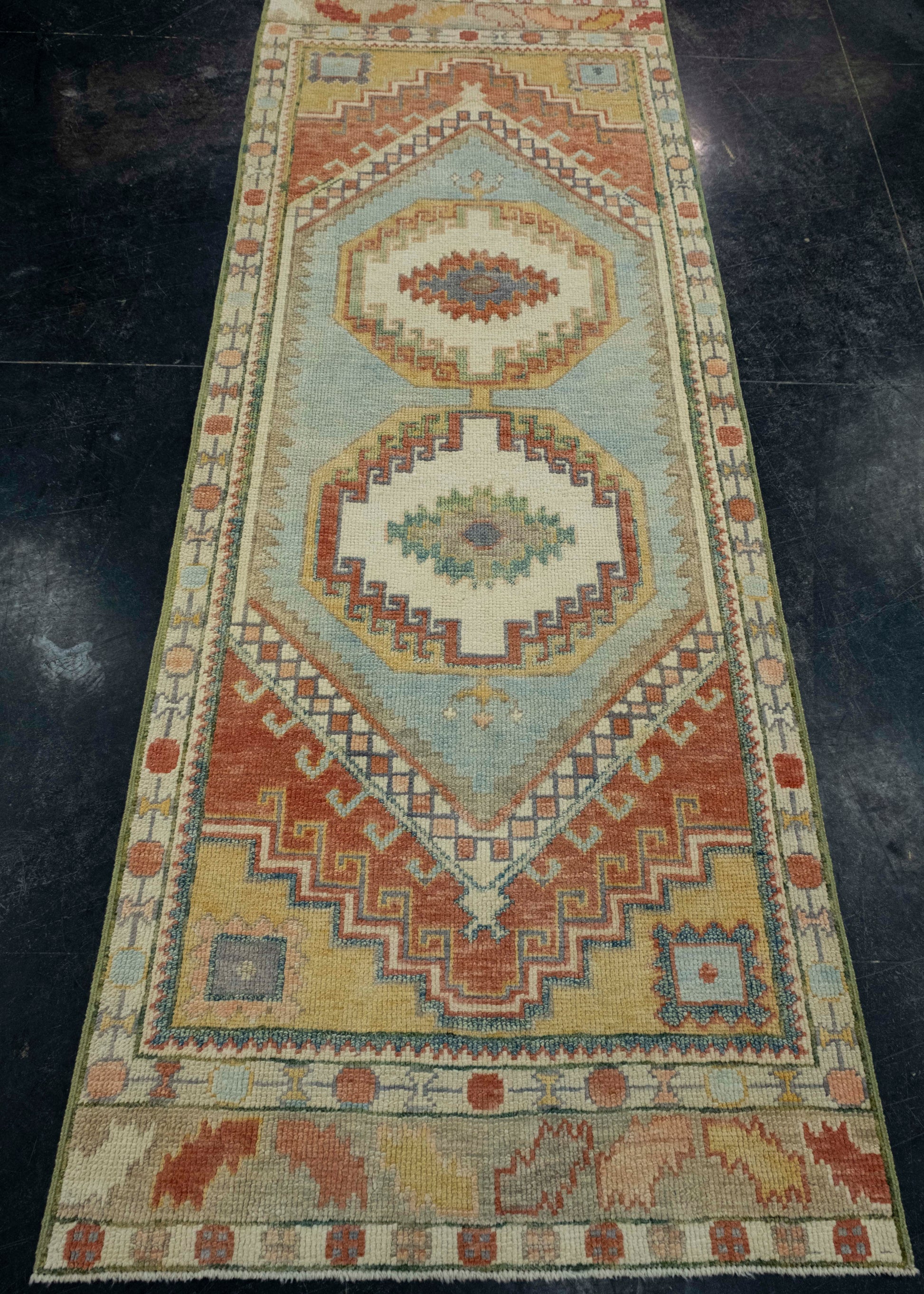Turkish Oushak Rug 2'10" x 7'8" #18109