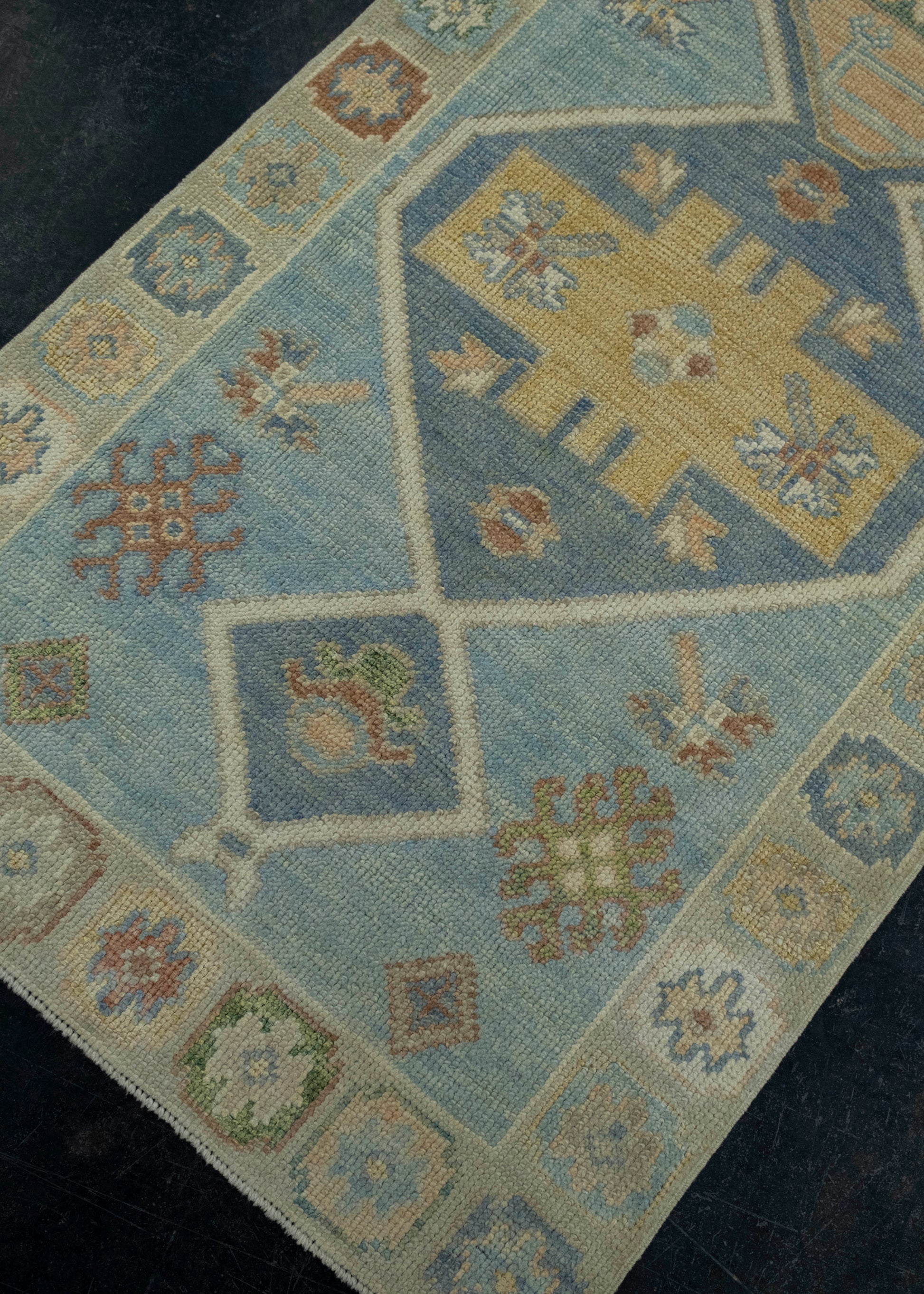 Turkish Oushak Rug 2'8" x 6'6" #18002