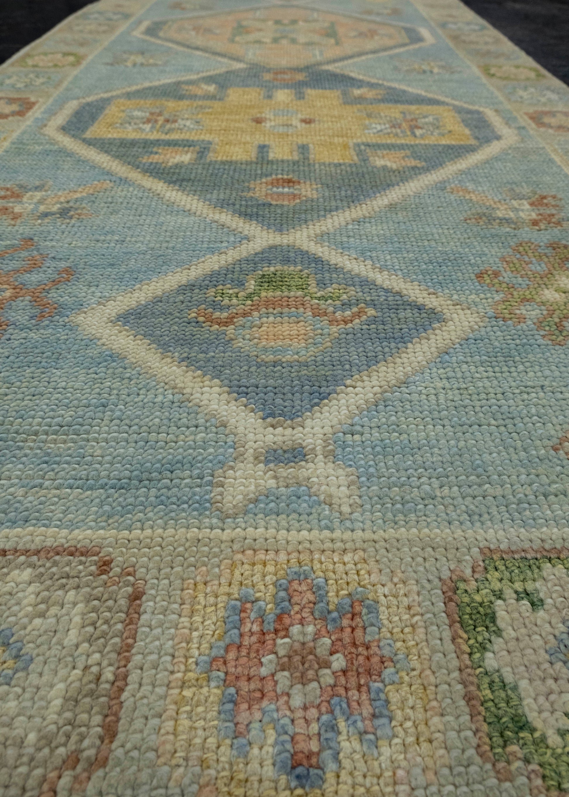 Turkish Oushak Rug 2'8" x 6'6" #18002