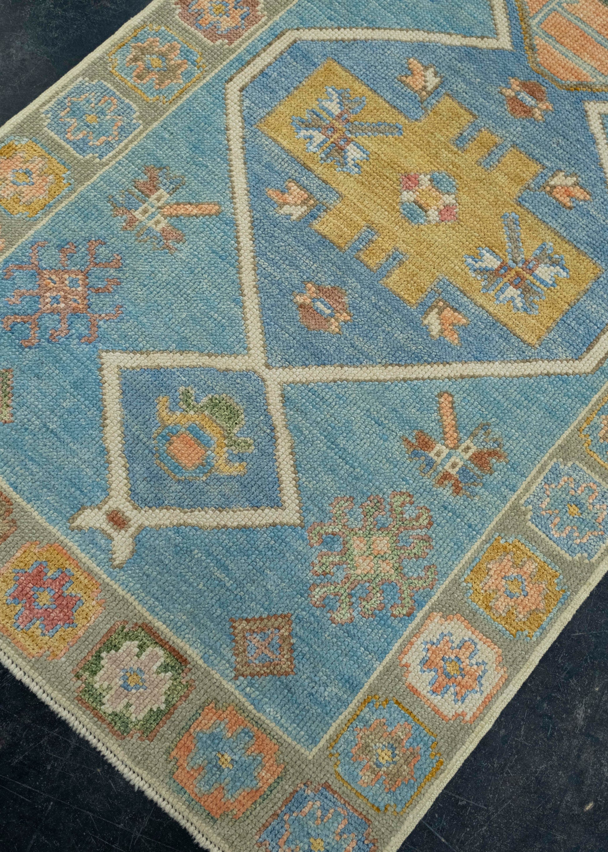 Turkish Oushak Rug 3' x 6'6" #18003