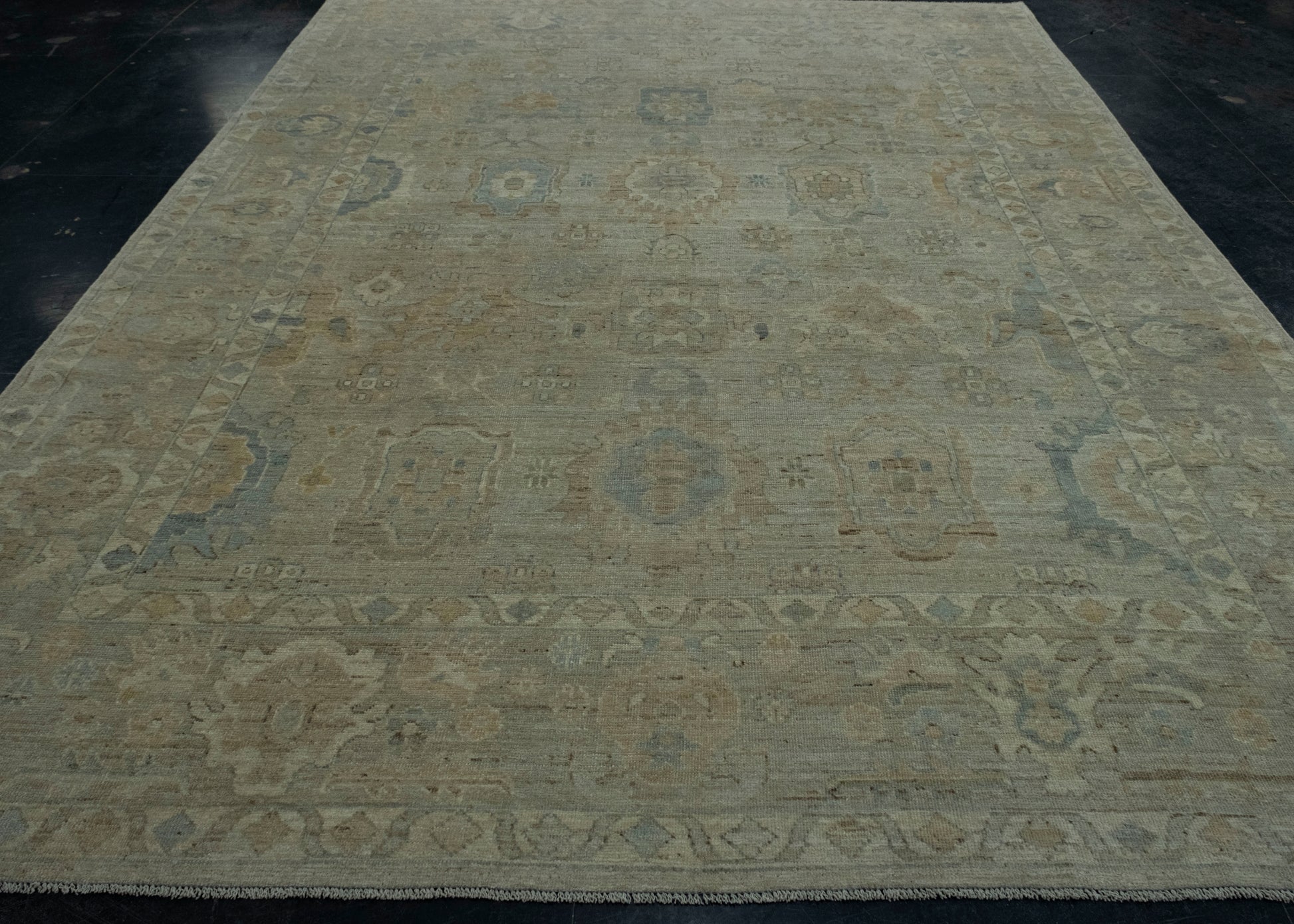 Turkish Oushak Rug 9'2" x 11'11" #17652