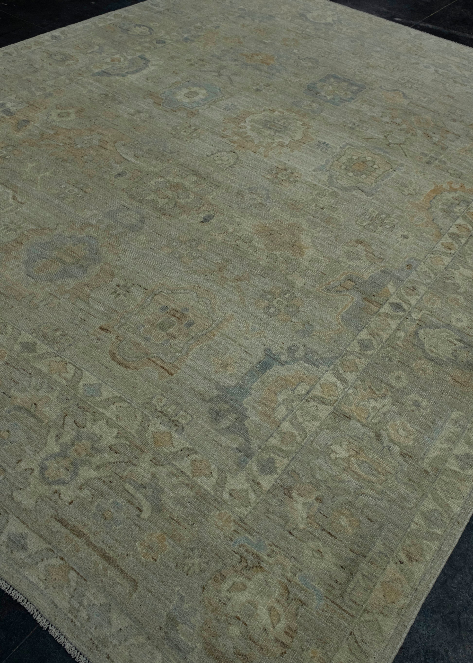 Turkish Oushak Rug 9'2" x 11'11" #17652