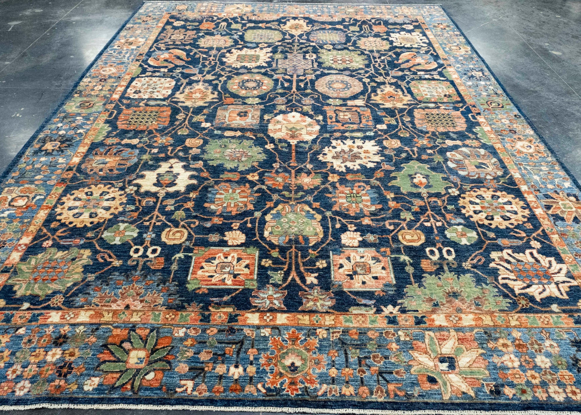 Oriental Handmade Runner Rug 8'10" x 11'9" #17014