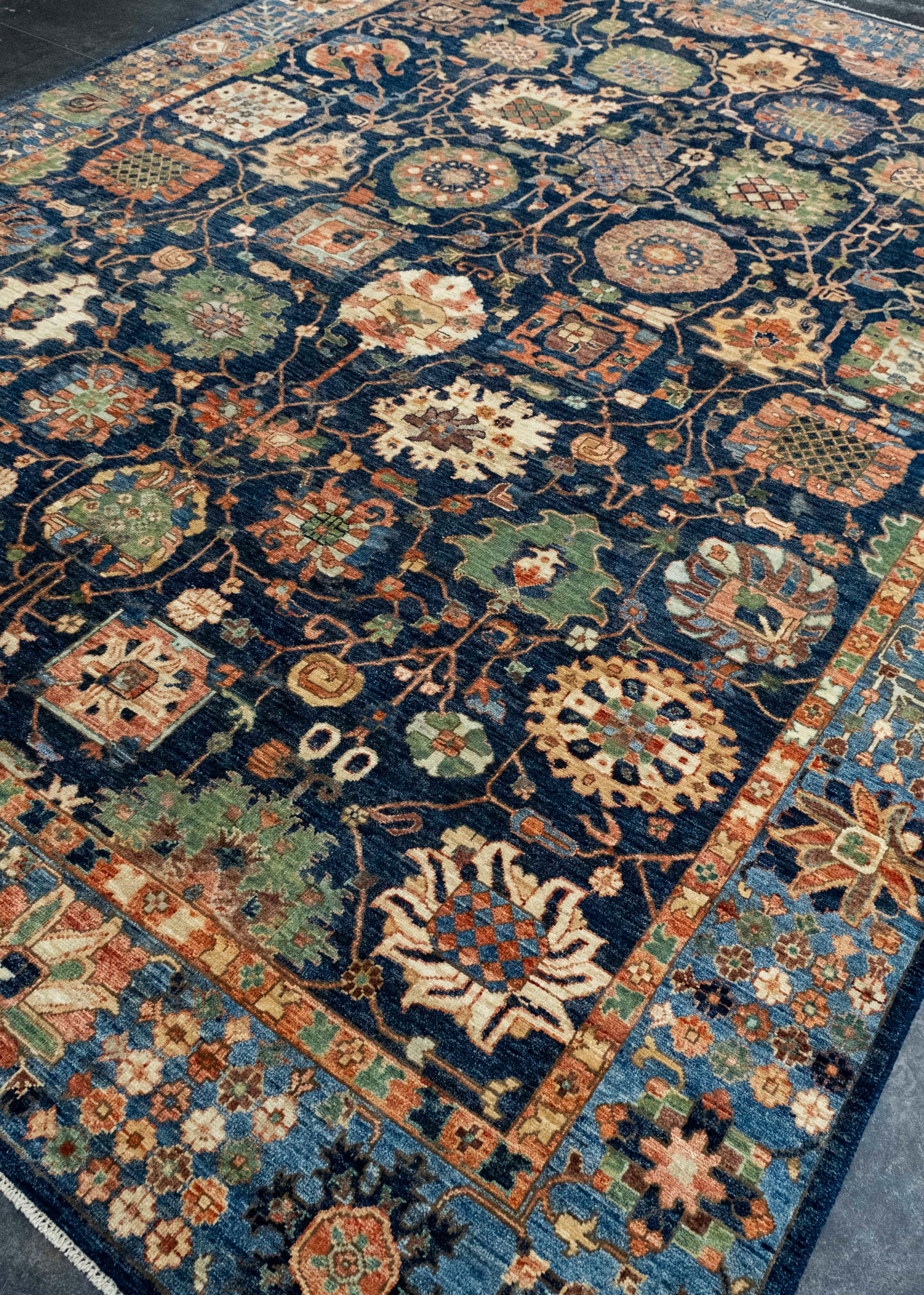 Oriental Handmade Runner Rug 8'10" x 11'9" #17014