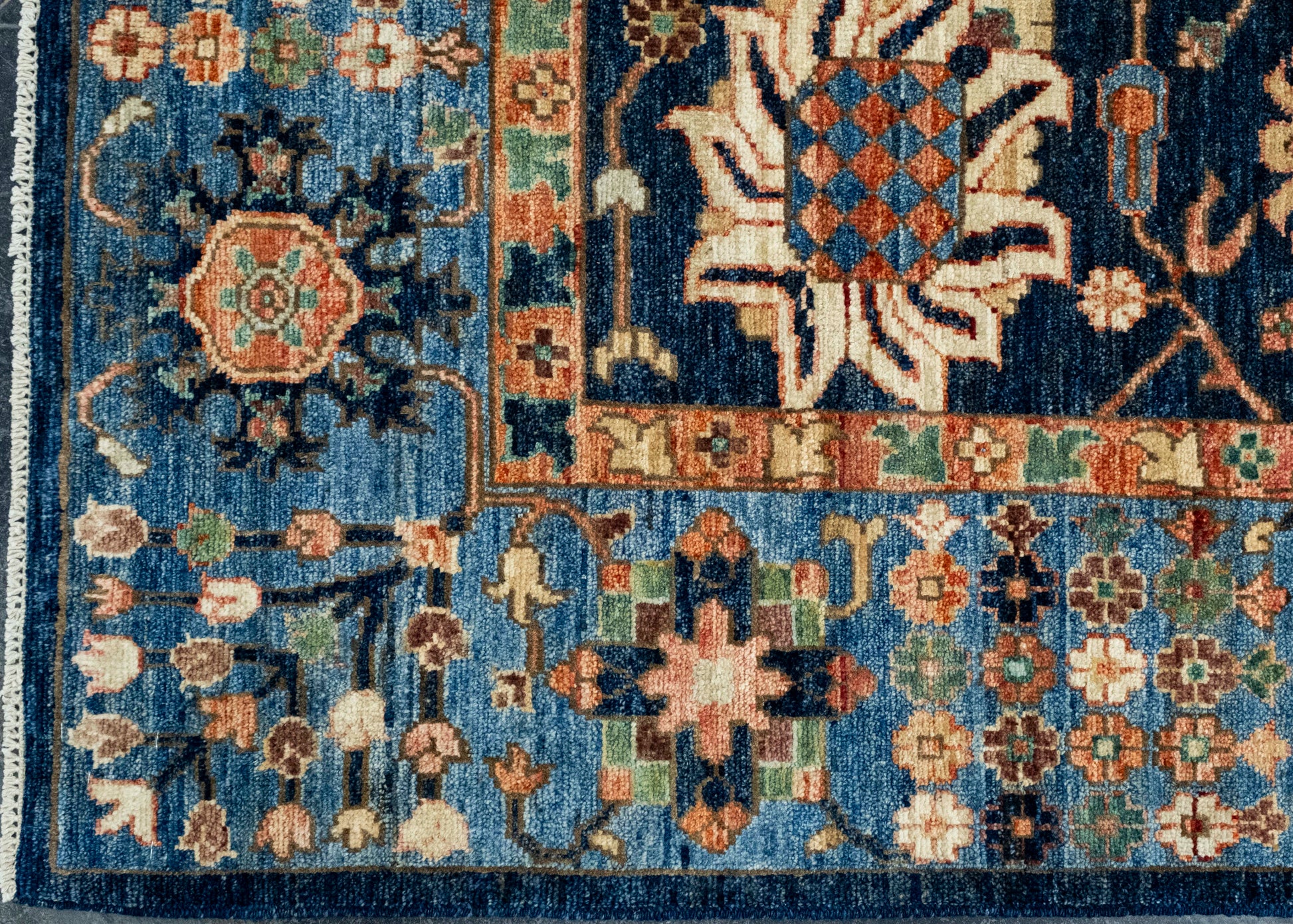 Oriental Handmade Runner Rug 8'10" x 11'9" #17014
