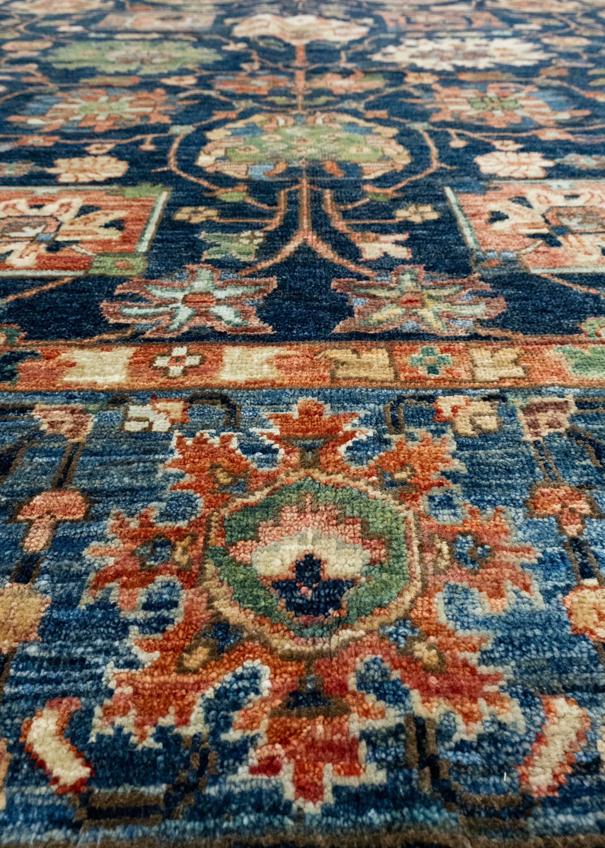 Oriental Handmade Runner Rug 8'10" x 11'9" #17014
