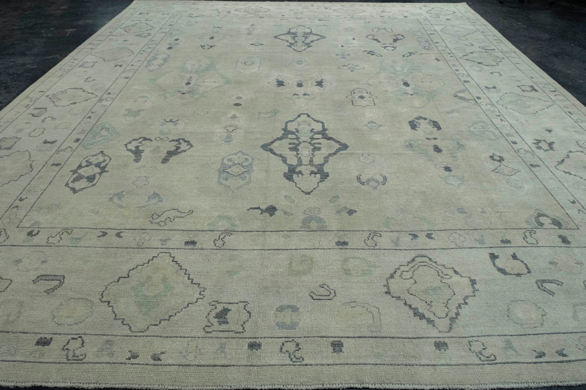 Oushak Rug 12'8" x 15'3" #17848