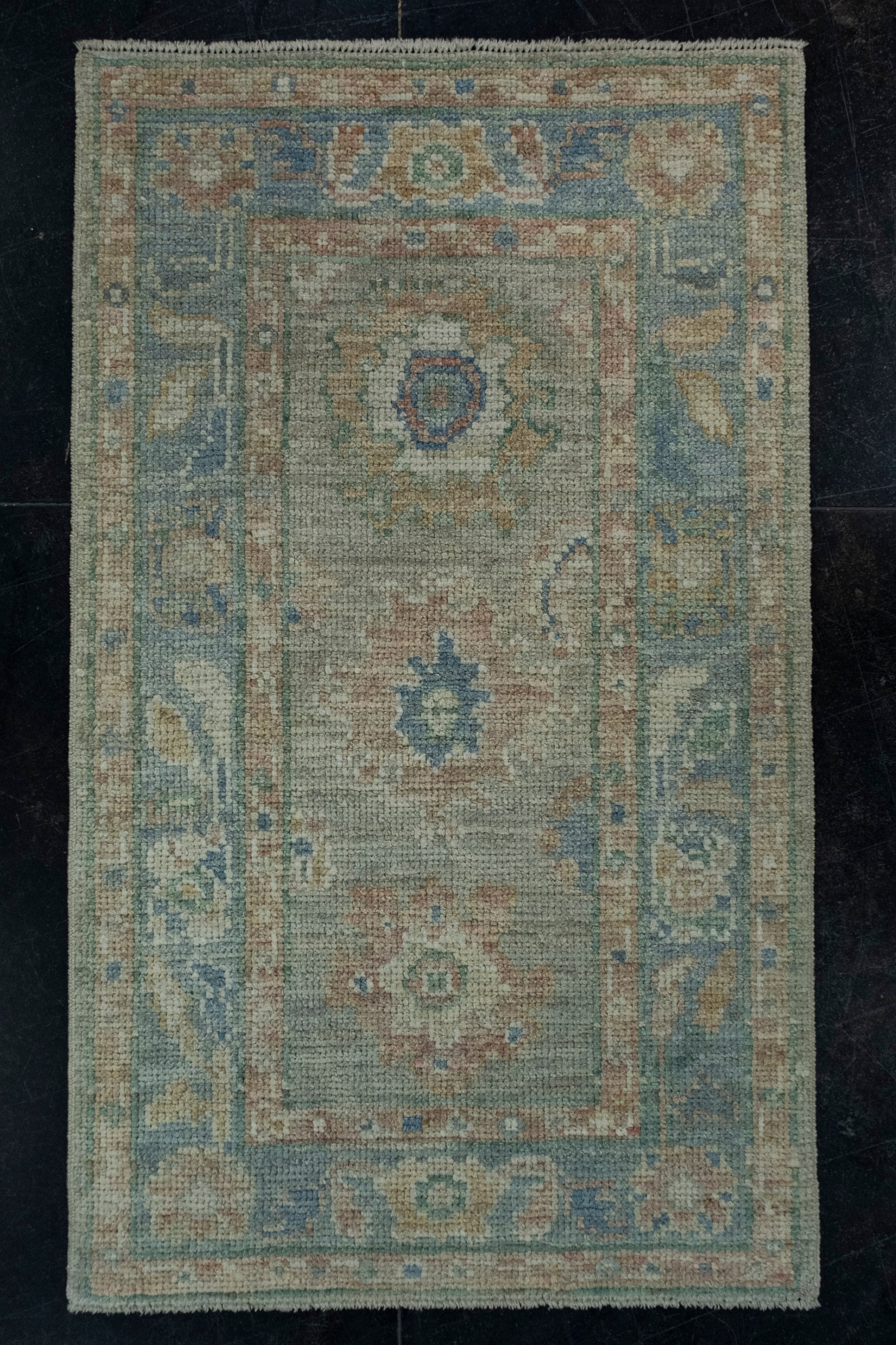 Turkish Oushak Rug 1'11" x 3'3" #17540