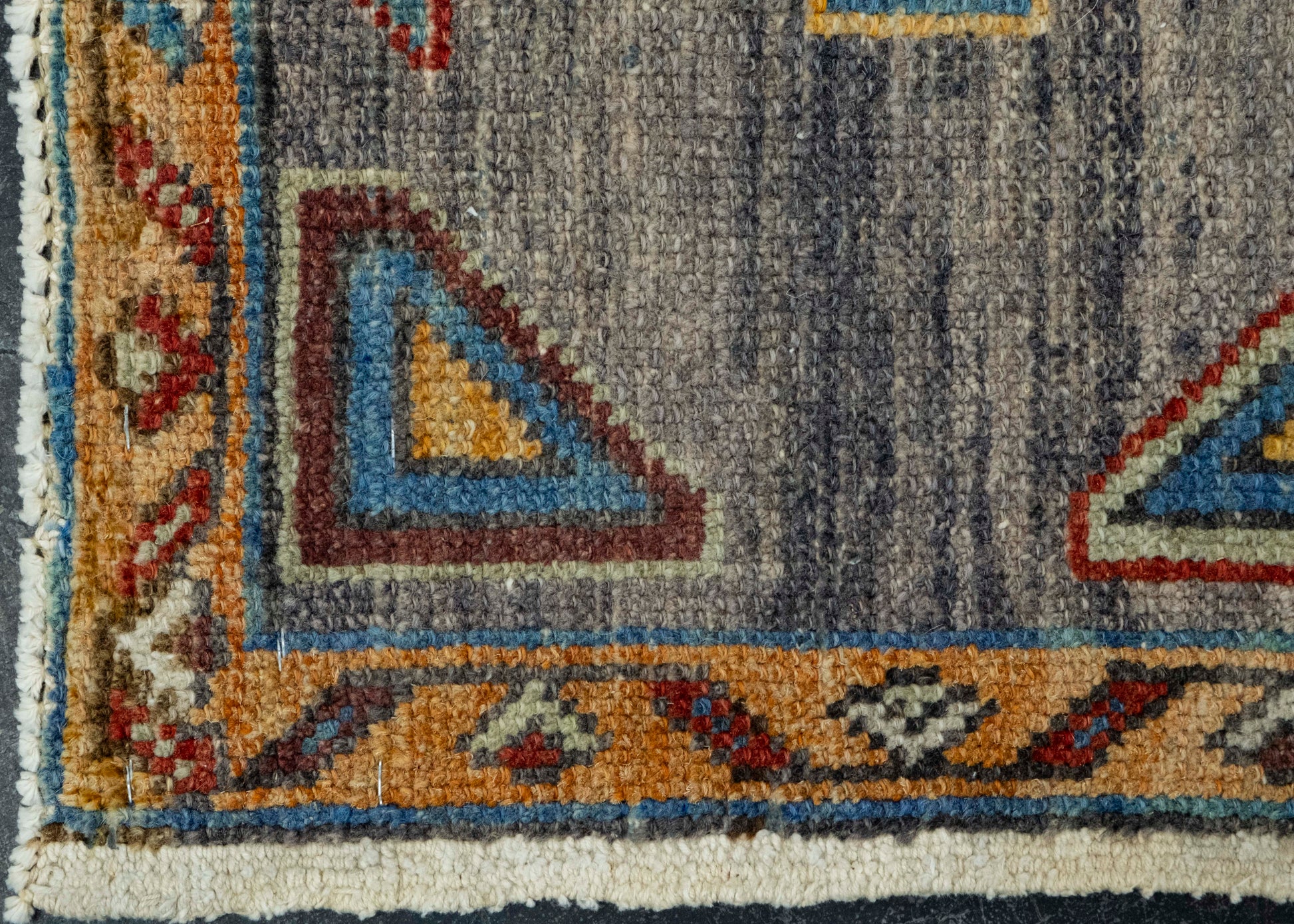 Turkish Mini Rug Oriental Hand Knotted Vintage Rug 2' x 3'4" #16378