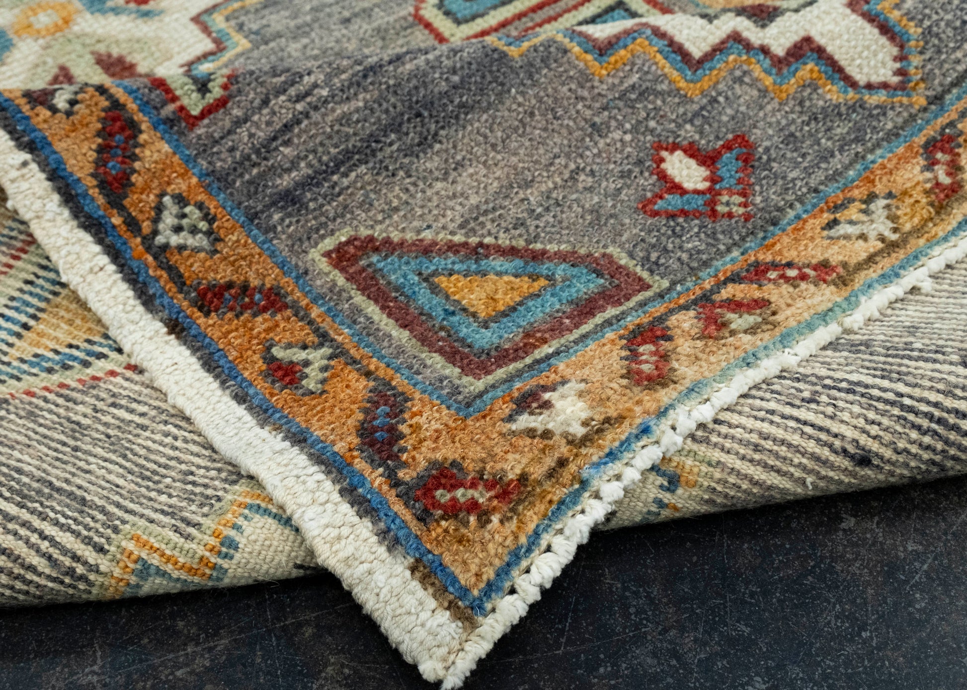 Turkish Mini Rug Oriental Hand Knotted Vintage Rug 2' x 3'4" #16378