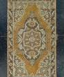 Turkish Mini Rug Oriental Hand Knotted Vintage Rug 1'9" x 3' #16327