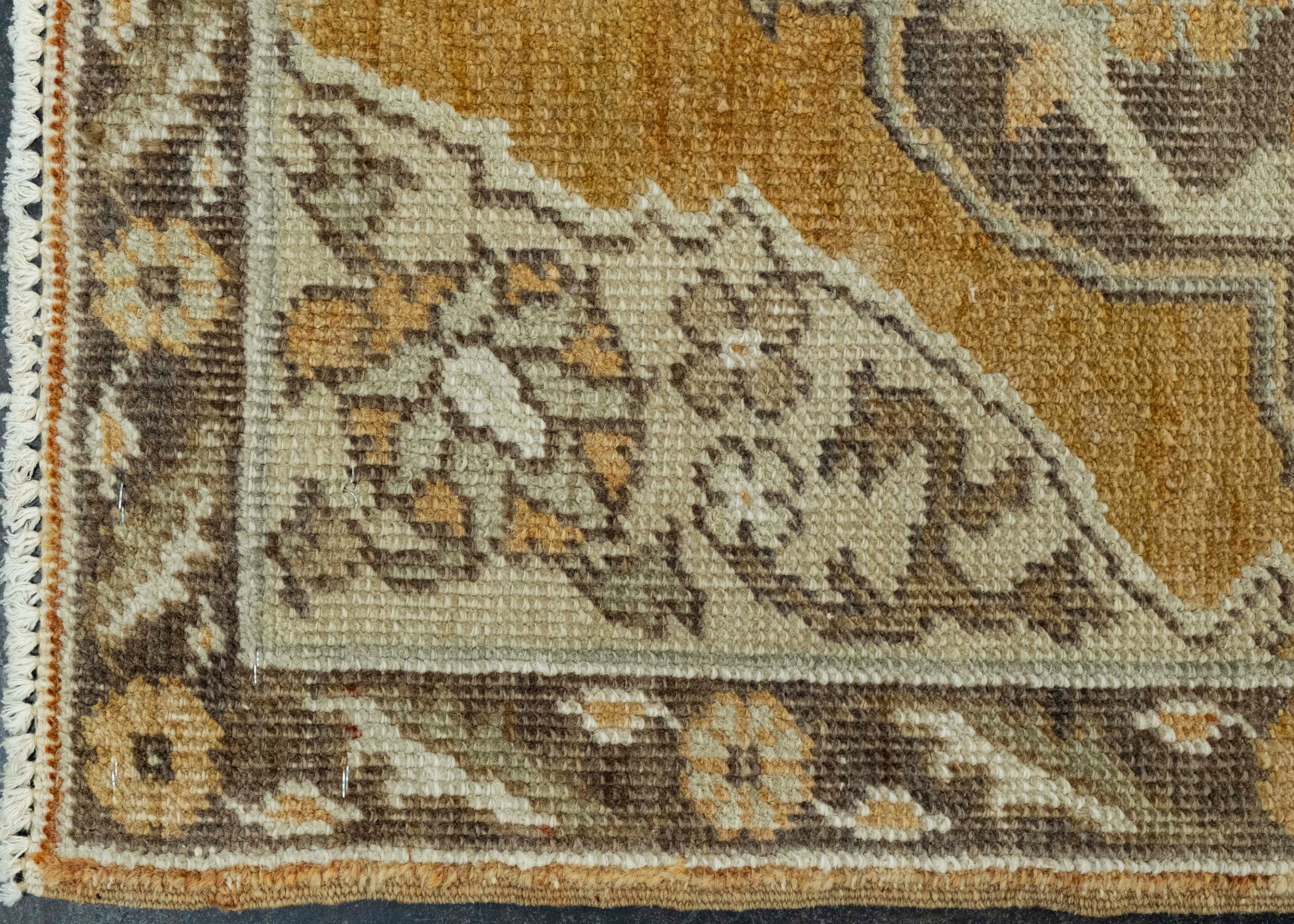 Turkish Mini Rug Oriental Hand Knotted Vintage Rug 1'9" x 3' #16327
