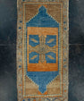Turkish Mini Rug Oriental Hand Knotted Vintage Rug 1'6" x 3'3" #16239