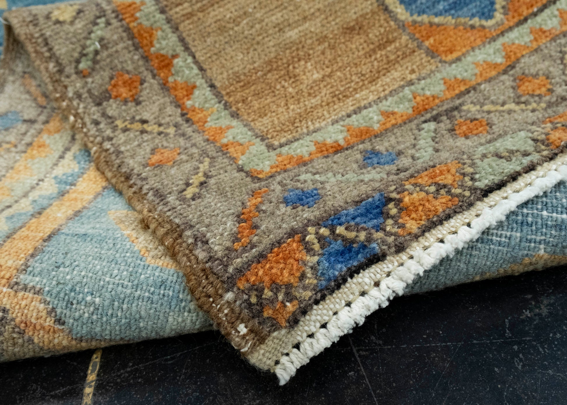 Turkish Mini Rug Oriental Hand Knotted Vintage Rug 1'6" x 3'3" #16239