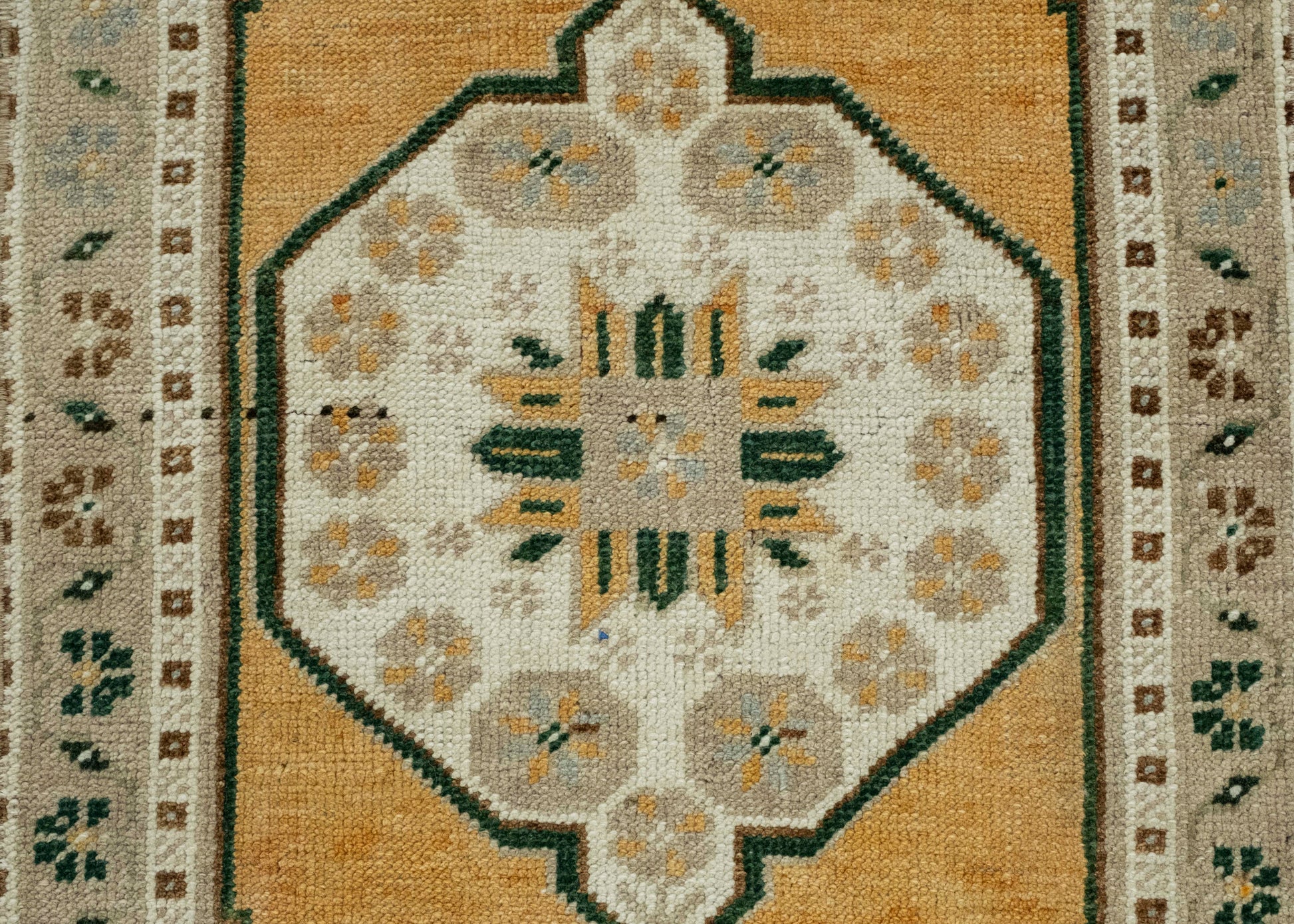 Turkish Mini Rug Oriental Hand Knotted Vintage Rug 1'10" x 3'8" #16269