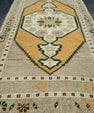 Turkish Mini Rug Oriental Hand Knotted Vintage Rug 1'10" x 3'8" #16269
