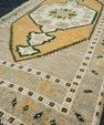 Turkish Mini Rug Oriental Hand Knotted Vintage Rug 1'10" x 3'8" #16269