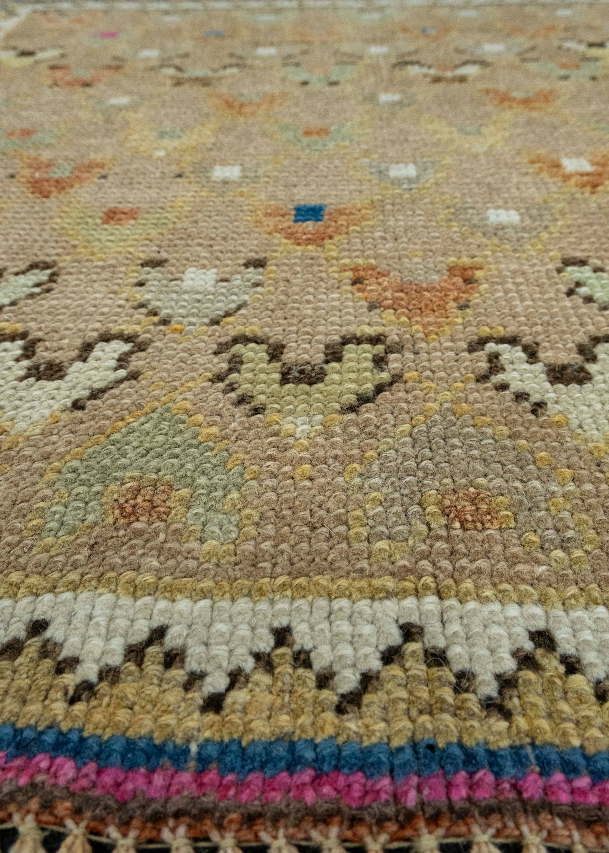 Turkish Mini Rug Oriental Hand Knotted Vintage Rug 2'5" x 2'5" #16231