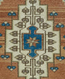 Turkish Mini Rug Oriental Hand Knotted Vintage Rug 1'10" x 2'10" #16205