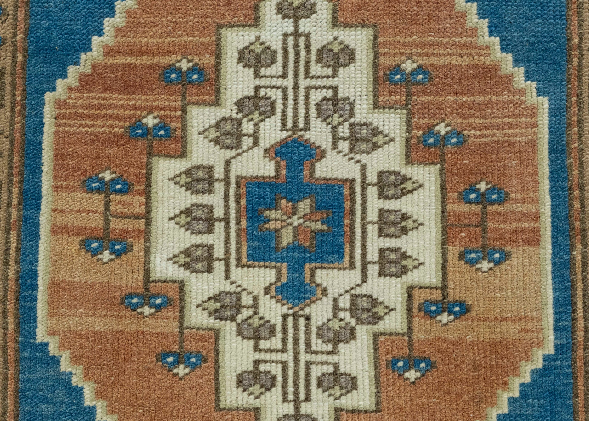 Turkish Mini Rug Oriental Hand Knotted Vintage Rug 1'10" x 2'10" #16205