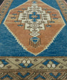 Turkish Mini Rug Oriental Hand Knotted Vintage Rug 1'10" x 2'10" #16205