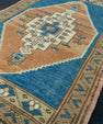 Turkish Mini Rug Oriental Hand Knotted Vintage Rug 1'10" x 2'10" #16205