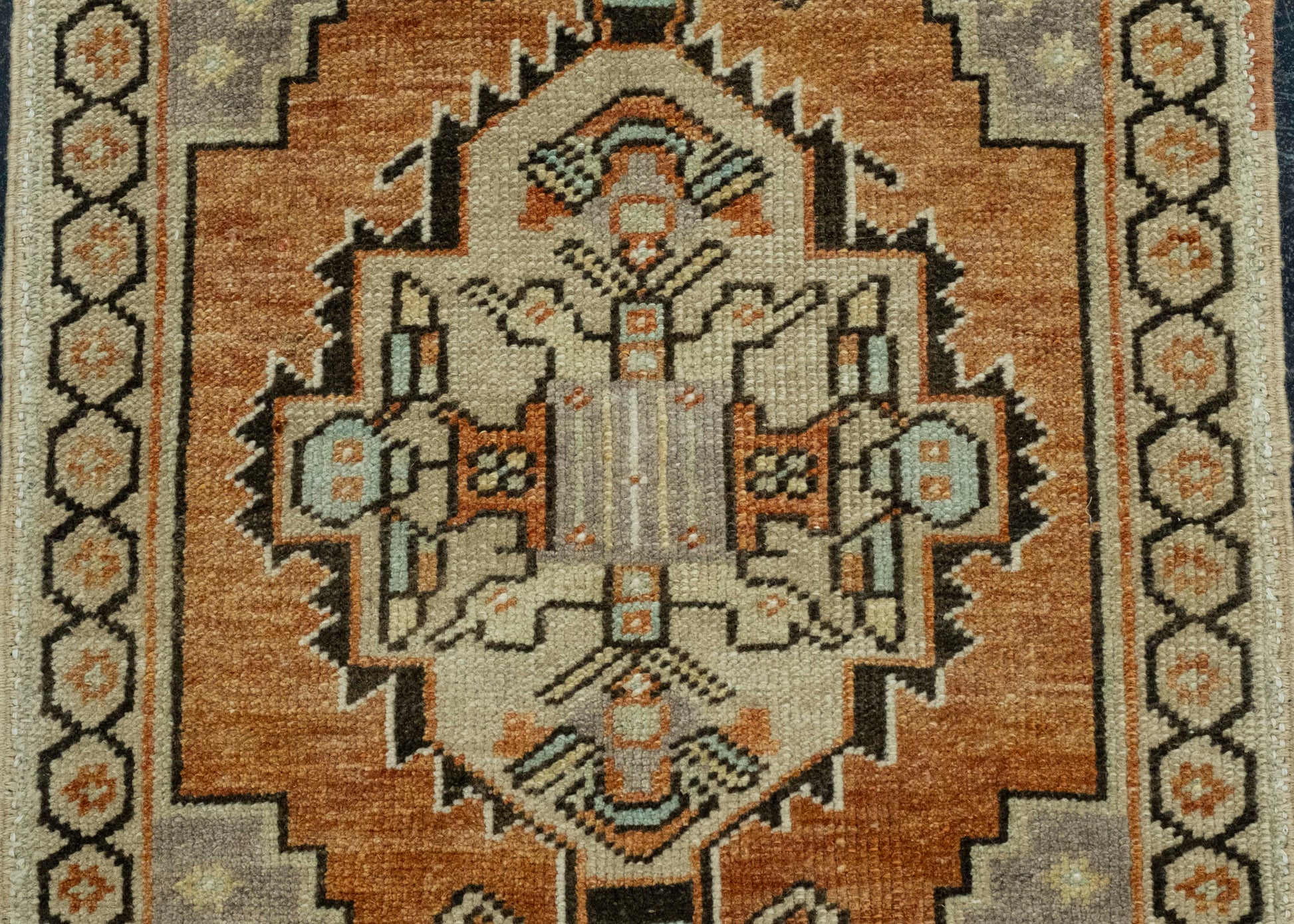 Turkish Mini Rug Oriental Hand Knotted Vintage Rug 1'8" x 3'5" #16209