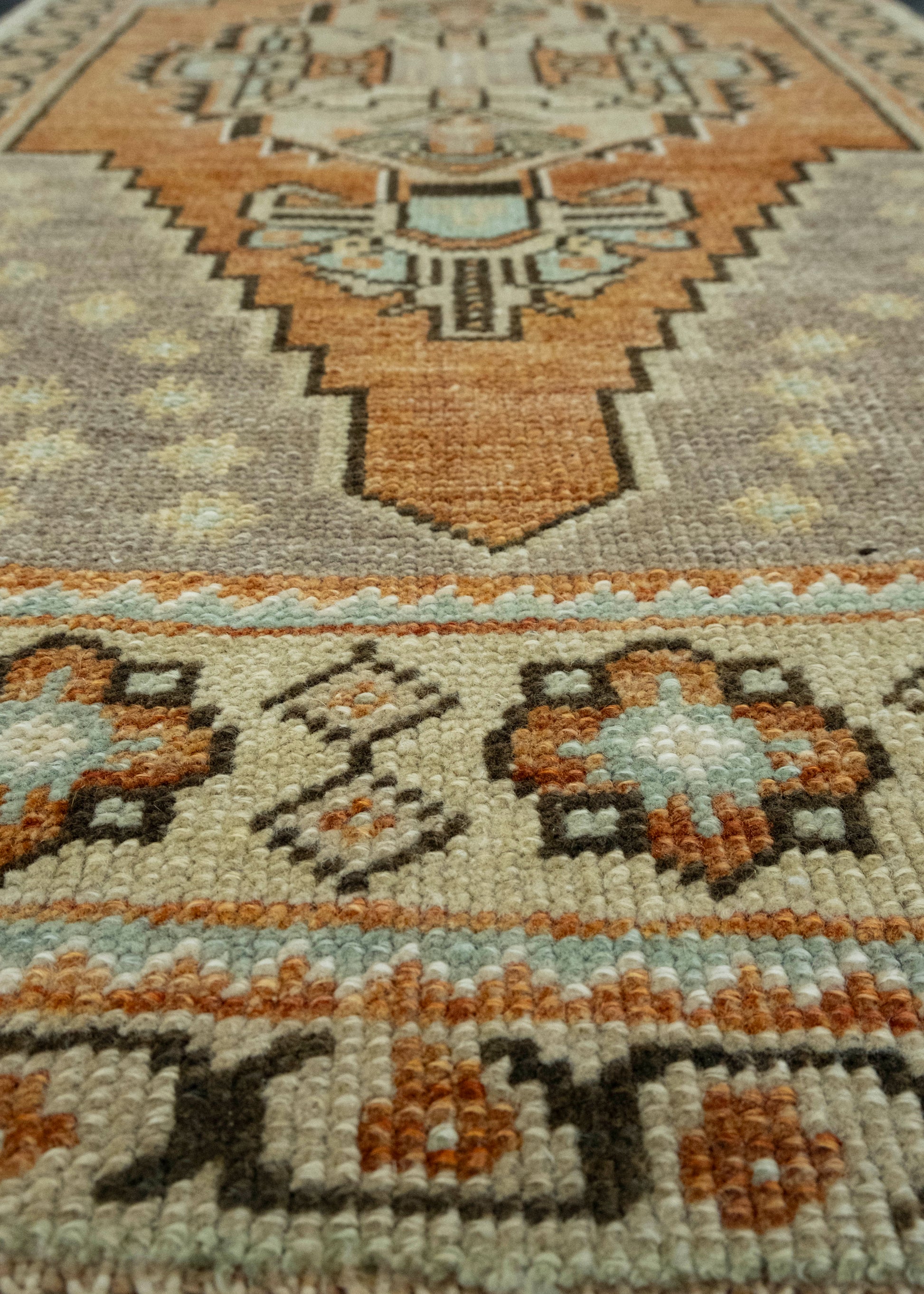 Turkish Mini Rug Oriental Hand Knotted Vintage Rug 1'8" x 3'5" #16209