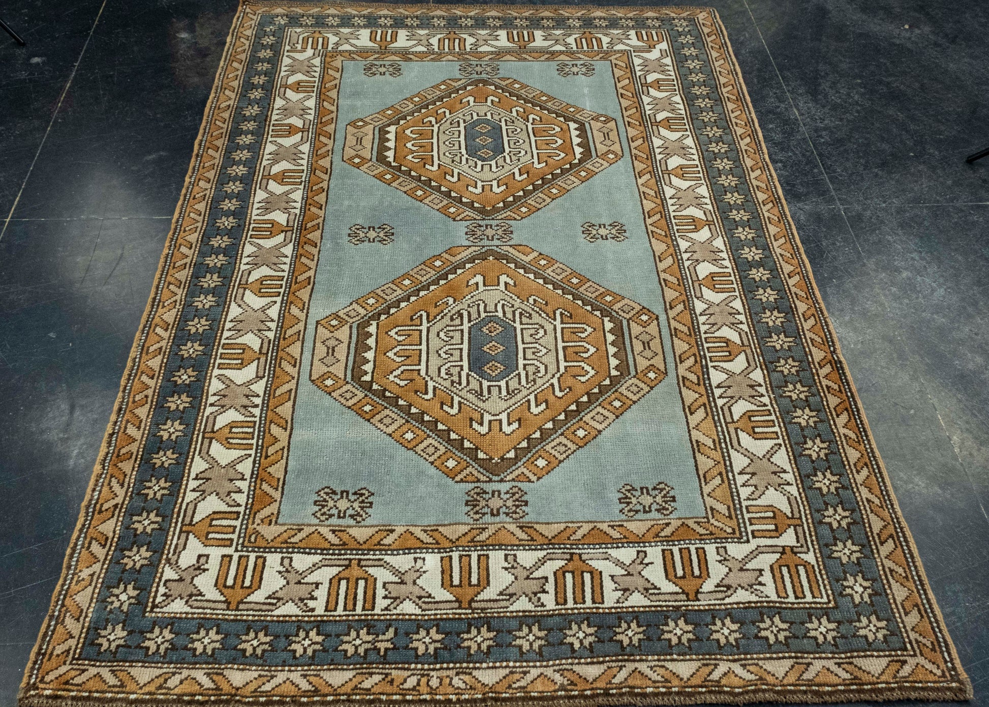 Turkish Vintage Rug 4'5" x 6'2" #16074